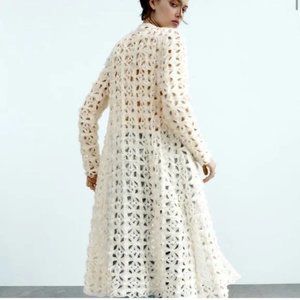BLOGGERS FAV ZARA LONG KNIT OPEN COAT